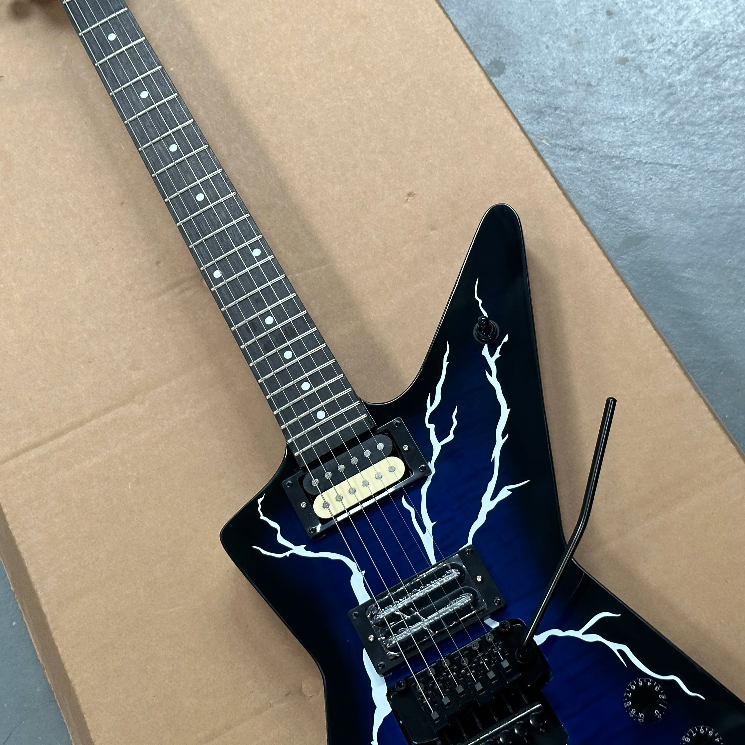 BLUE LIGHTING Dimebag Custom Electric Guitar Brand Washb Fast Ship | Kimlud Luxury Lamp