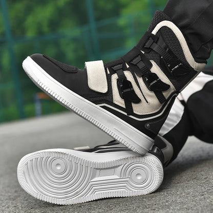 New Retro Cruise Motorcycle Boots Men Travel Leisure Adjust High top Shoes Windproof Off-Road rally Protective Moto Boots