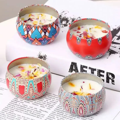 Gbbma A box of notes Scented candles Use natural dried flowers candles For indoor aromatherapy