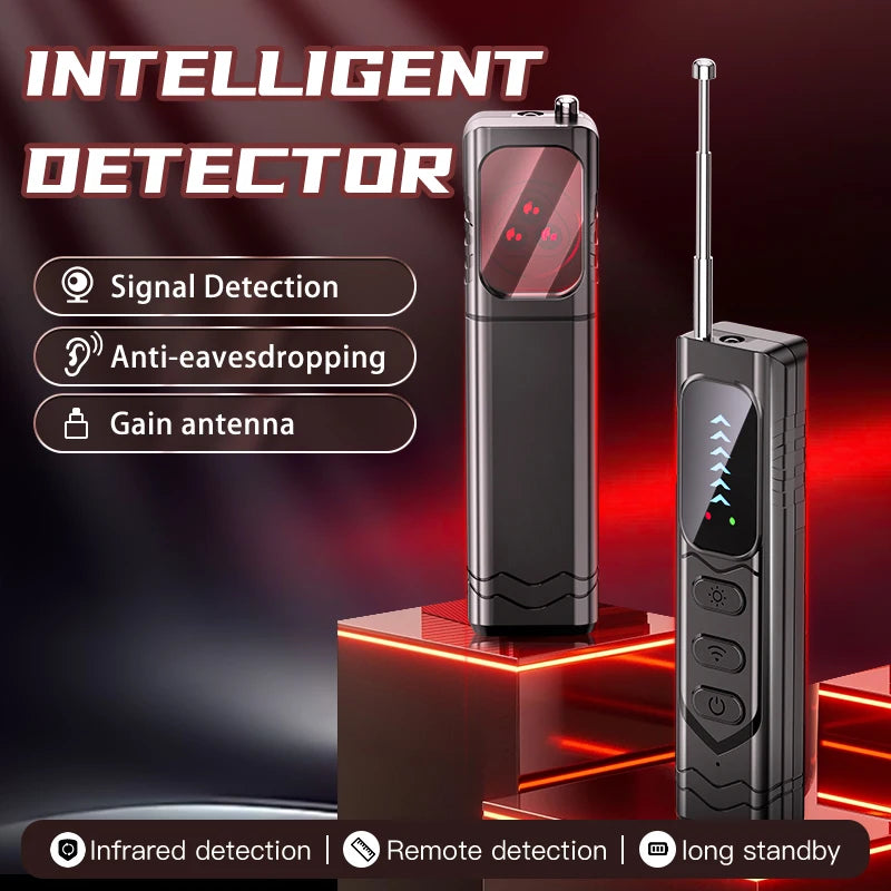 Hidden Camera Detector Anti-Spy Car GPS TrackerListening Device Bug RF Wireless All Sianal ScannerGadget Security...