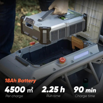 Customized Remote Control Lawn Mower 4WD 85% 40°Slope(Wide Wheels Edition) Cutter for Steep Slopes Smart Remote Mower |...