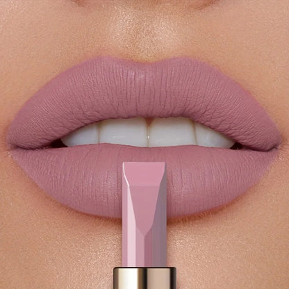 Matte silky velvet lipstick, durable, waterproof and sweat resistant, suitable for daily makeup, Valentine's Day to send female