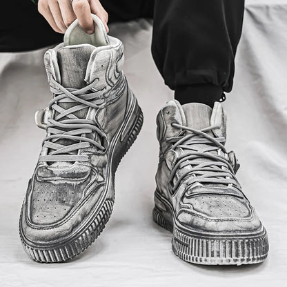 Retro Men's Sneakers Soft Comfortable Non Slip Wear Resistant Sole Daily Casual Men's Shoes Versatile Holiday Gifts Mens Boots