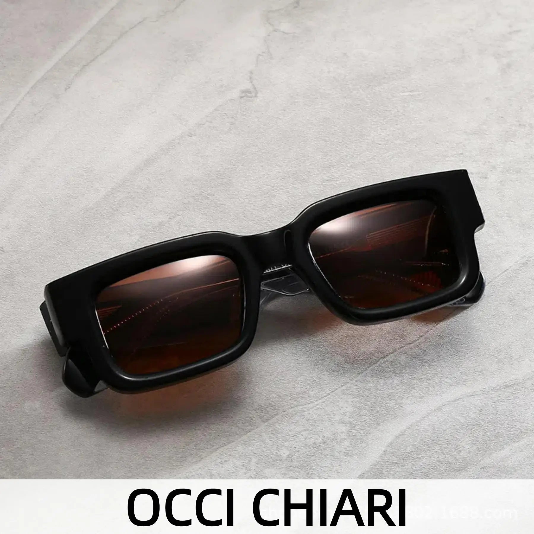 Square Polarized Sunglasses Men Plastic Thick Glasses Frame Luxury Brand Women Outdoor Sunglasses Original Acetate...