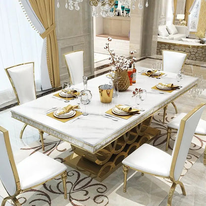 Home Furniture Luxury Modern Dining Room Sets Dining Table and Chairs Dining Table Sets Comedores Mesa De Comedor - Kimlud