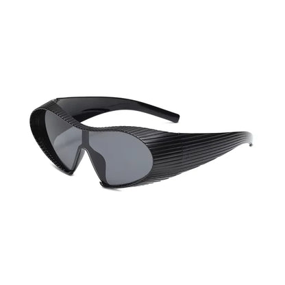 New Alien Uv Resistant Sunglasses, Punk Goggles, Futuristic Y2k Large Frame Integrated Sunglasses 7751 | Kimlud Outdoor...