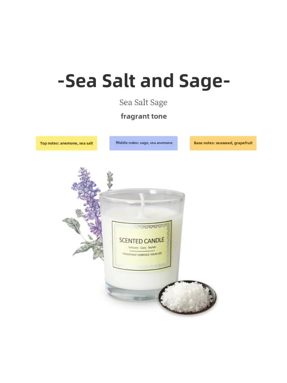 Candle Fragrance Atmosphere Companion Gift Hotel Clubhouse Smoke free Aromatherapy Candles