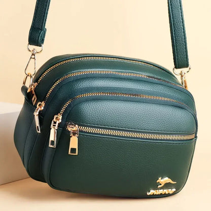 High Quality Soft Leather Purse Fashion Women Shoulder Messenger Bag Multi-pocket Wear-resistant Bag Luxury Ladies...