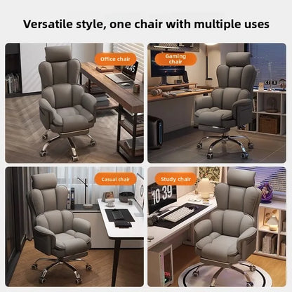 Computer Chair Home Bedroom, Office Chair Liftable, Desk, Chair, Comfortable Sedentary, E-sports, Leisure, Backrest...