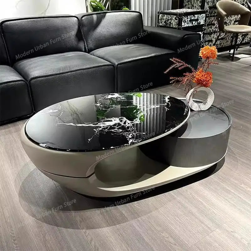 Nordic Modern Furnitures for Garden Coffee Sedentary Round Coffee Table Motorhome Living Room Coffee Table Luxury Furniture - Kimlud
