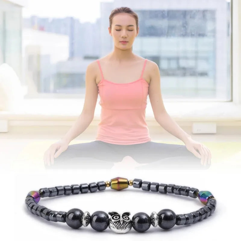 Molded Slimming Magnetic Therapy Health Magnet Ankle Chains Relieve Fatigue Weight Loss Magnet Anklets Natural Stones Bracelets