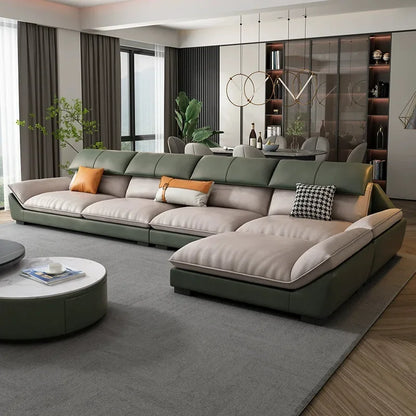 z Modern Home Decoration Microfiber Fabric Furniture Modern Luxury L-Shaped Sofa Living Room Combination Sofa | Kimlud...