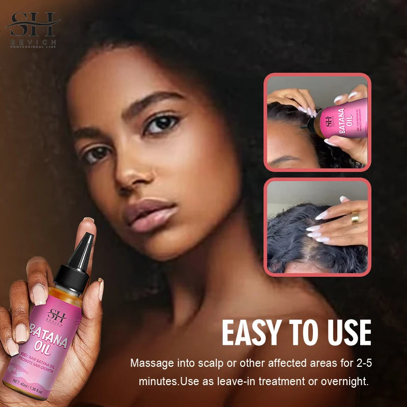 100% Batana Hair Fast Growth Oil Set African Crazy Traction Alopecia Batana Hair Mask Anti Hair Break Hair Regrowth...
