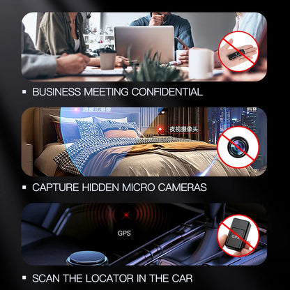 T11 Hidden Camera Detector 1.9'' Upgraded Anti Spy Gadgets GPS Detector Bug Finder Wireless Signal Detection Infrared...