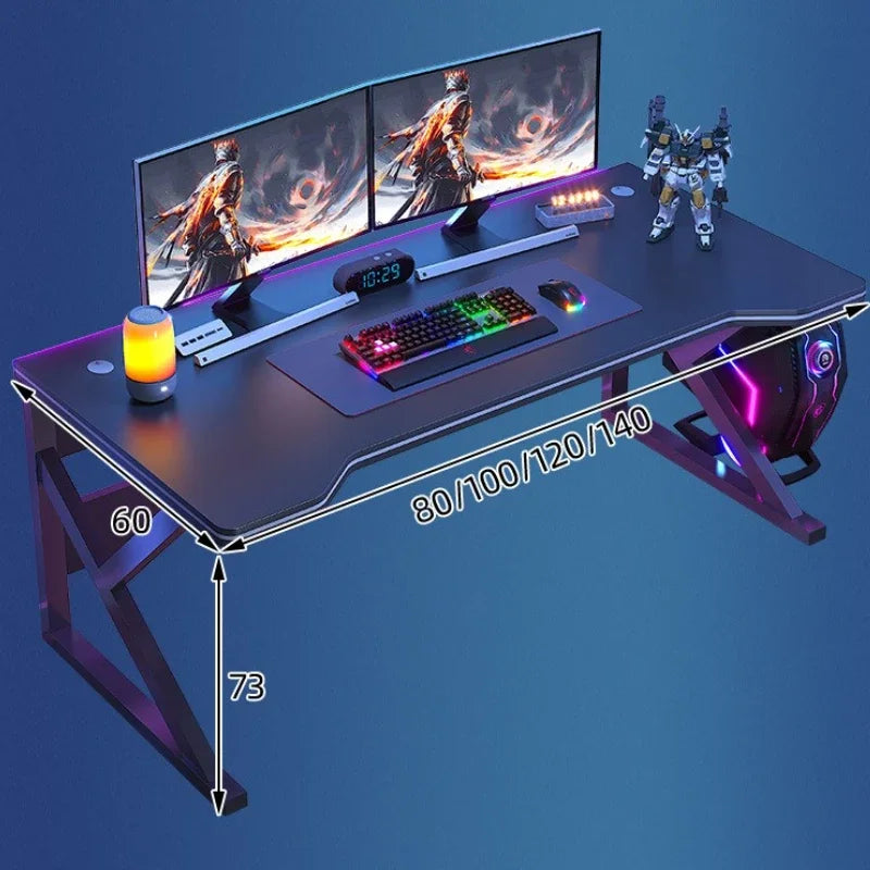 Standing Computer Desk Home Office Gaming Study Laptop Table Steel Frame Escritorios Table Gaming Pc De Oficina Furniture - Kimlud