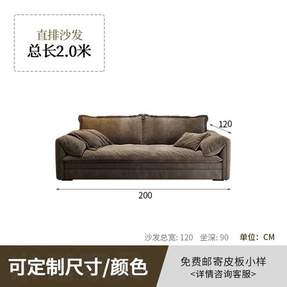 Italian Minimalist Living Room Sofas Modern Simple Straight High Quality Sofa Luxury Design Muebles Chinese Style...