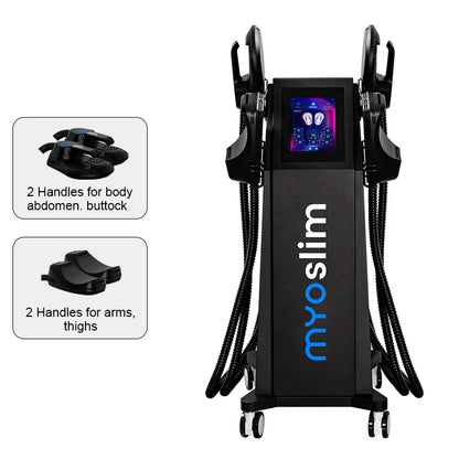MYOslim 6500W 15T 200HZ EMS Neo RF Body Sculpt Machine Nova HIEMT Muscle Building Fat Burning Weight Loss Muscle Stimulation