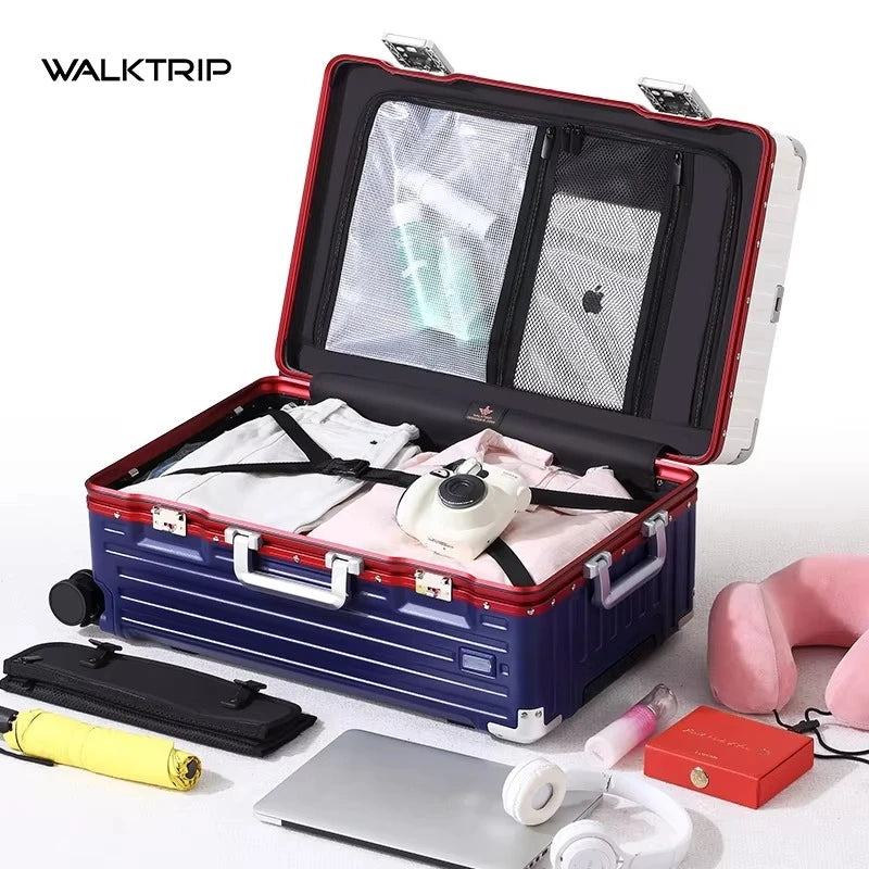 Luxury Travel Suitcase High Quality Upgrade Thicken PC Material Rolling Luggage with Aluminum Frame TSA Lock...