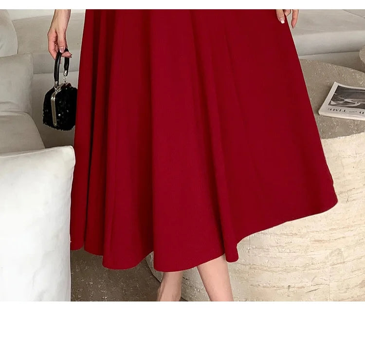 2026 New White Square Collar Sling Sexy Long Dress Women Elegant Luxury Dance Party Dress Summer Korean Vintage Bodycon Vestidos - Kimlud
