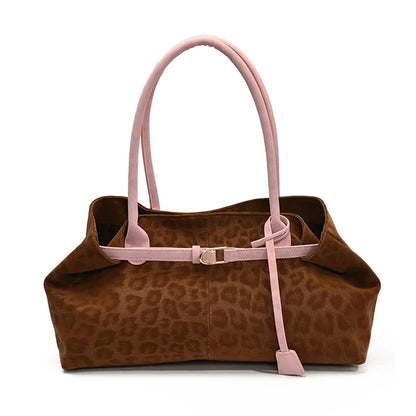Leopard PU Leather Shoulder Bags for Women 2026 Luxury Designer Brand Trend Tote Bag Females Short Handle Handbags and...