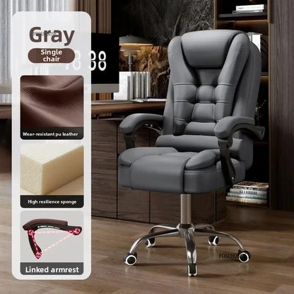 European Style Computer Office Chairs Home Reclining Backrest Adjustable Ergonomic Lift Swivel Chair Modern Office Boss...