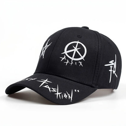 Unisex Letter Pattern Printing Snapback Baseball Caps Spring and Autumn Outdoor Adjustable Casual Hats Sunscreen Hat - Kimlud