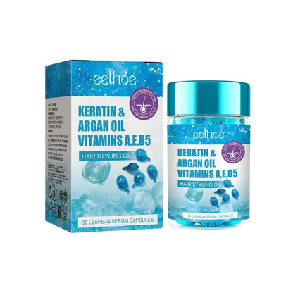 Magic Hair Vitamin Capsule Keratin Oil Fast Restore Hair Soft Smooth Shiny Deep Moisturizer Frizzy Dry Scalp Hair Care Products