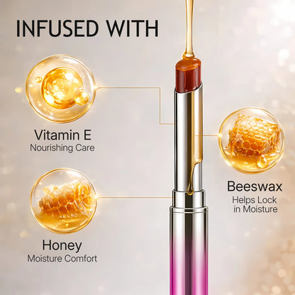 LANGMANNI 6 Colors Honey Pink Lipstick Waterproof Not Fading Sexy Nude Brown Lip Tint for Women Make Up Solid Lip Gloss Cosmetic