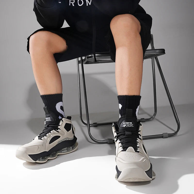 Men's Basketball Shoes Breathable Cushioning Non-Slip Wearable Runing Shoes Gym Training Athletic Basketball Sneakers for Women