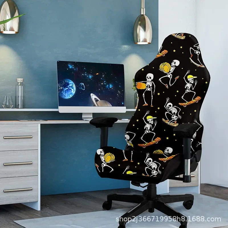 One-Piece Stretch Gaming Chair Cover Brilliant Green Light Chair Cover High Elasticity for Office Gaming Chairs Home Decoration - Kimlud