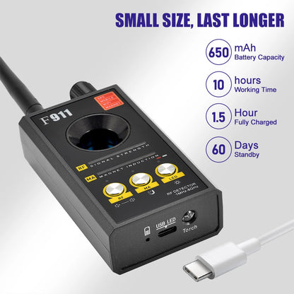 F911 Hidden Camera Detectors , Camera detector, Spy Detector, Bug and gps Detector, Security Camera finder, Infrared...