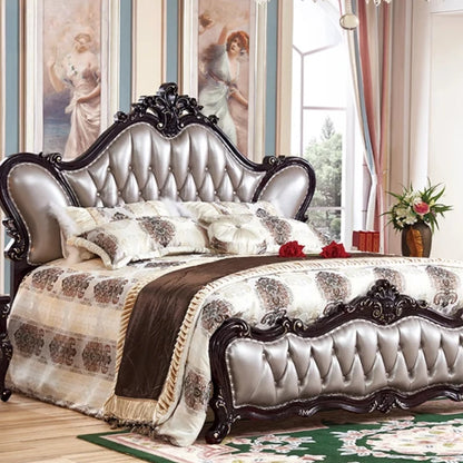 Adult European Bed Square Luxury High Quality Romantic Comfortable Bed Headboards Queen Frame Letto Matrimoniale Home...