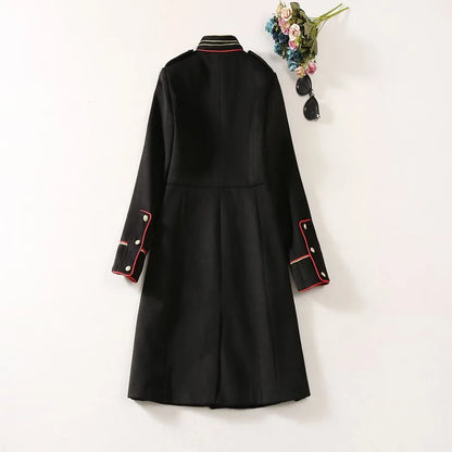 Winter New Women Woolen Coat Fashion Single Breasted Coat