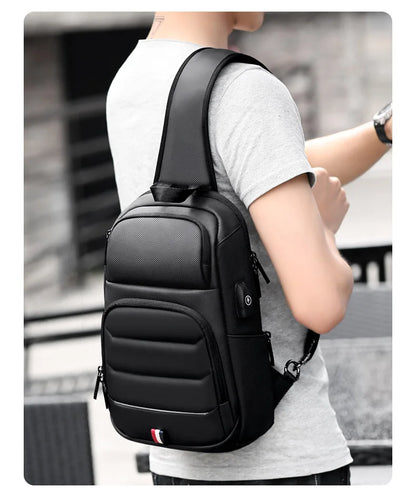 Designer Crossbody Bags for Fashion Shoulder Bags USB Charging Messenger Sling Bag Chest Bag Oxford Single Shoulder Strap Pack
