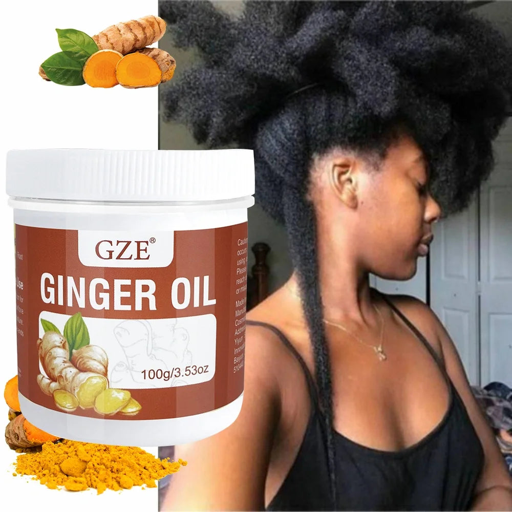 GZE Ginger Hair Oil, for longer, Fuller & Healthier Hair, Moisturizing - Kimlud