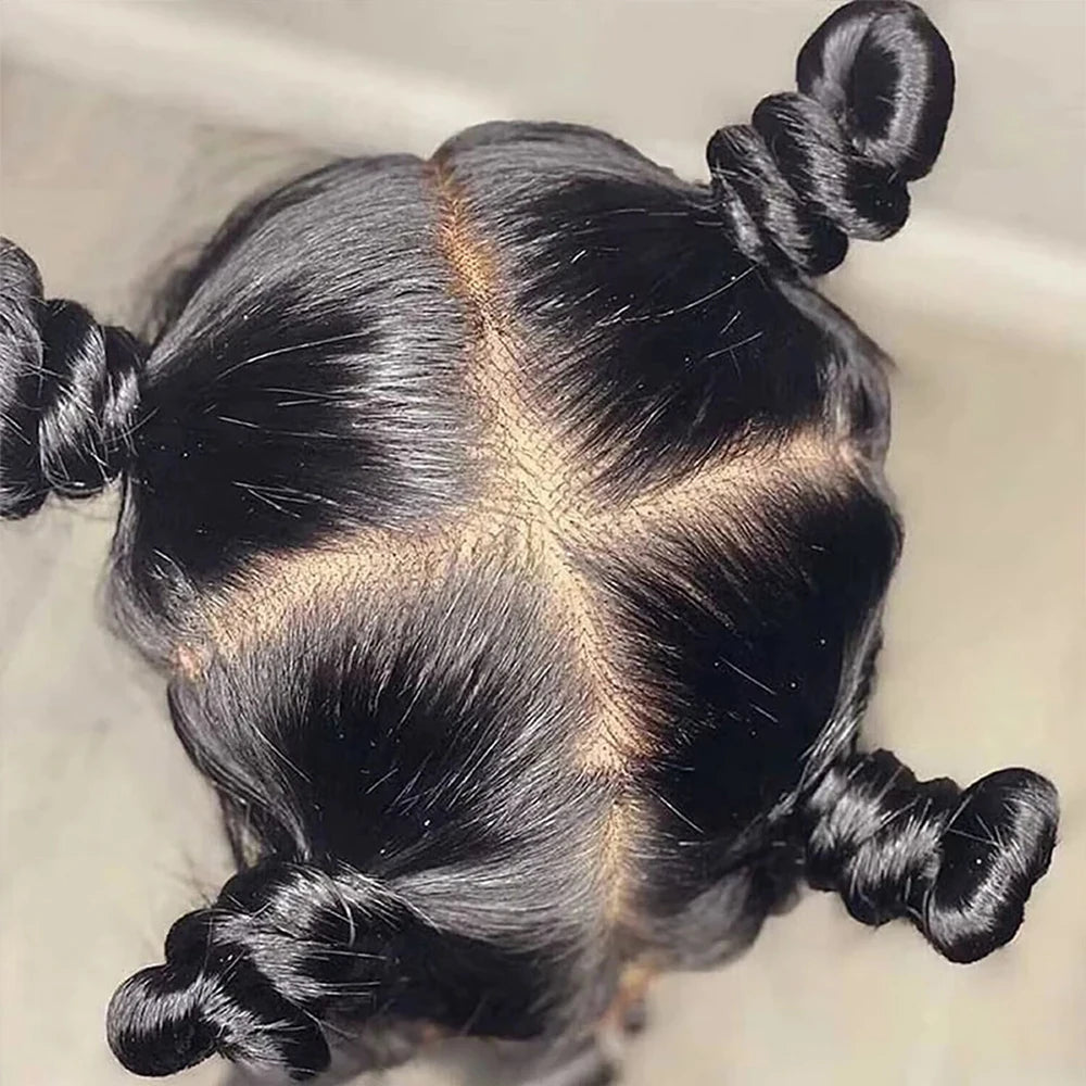 Real Full Lace Wigs Human Hair for Braided Wigs Knotless Braids Straight HD Full Lace Frontal Wig Braid Wigs Preplucked...