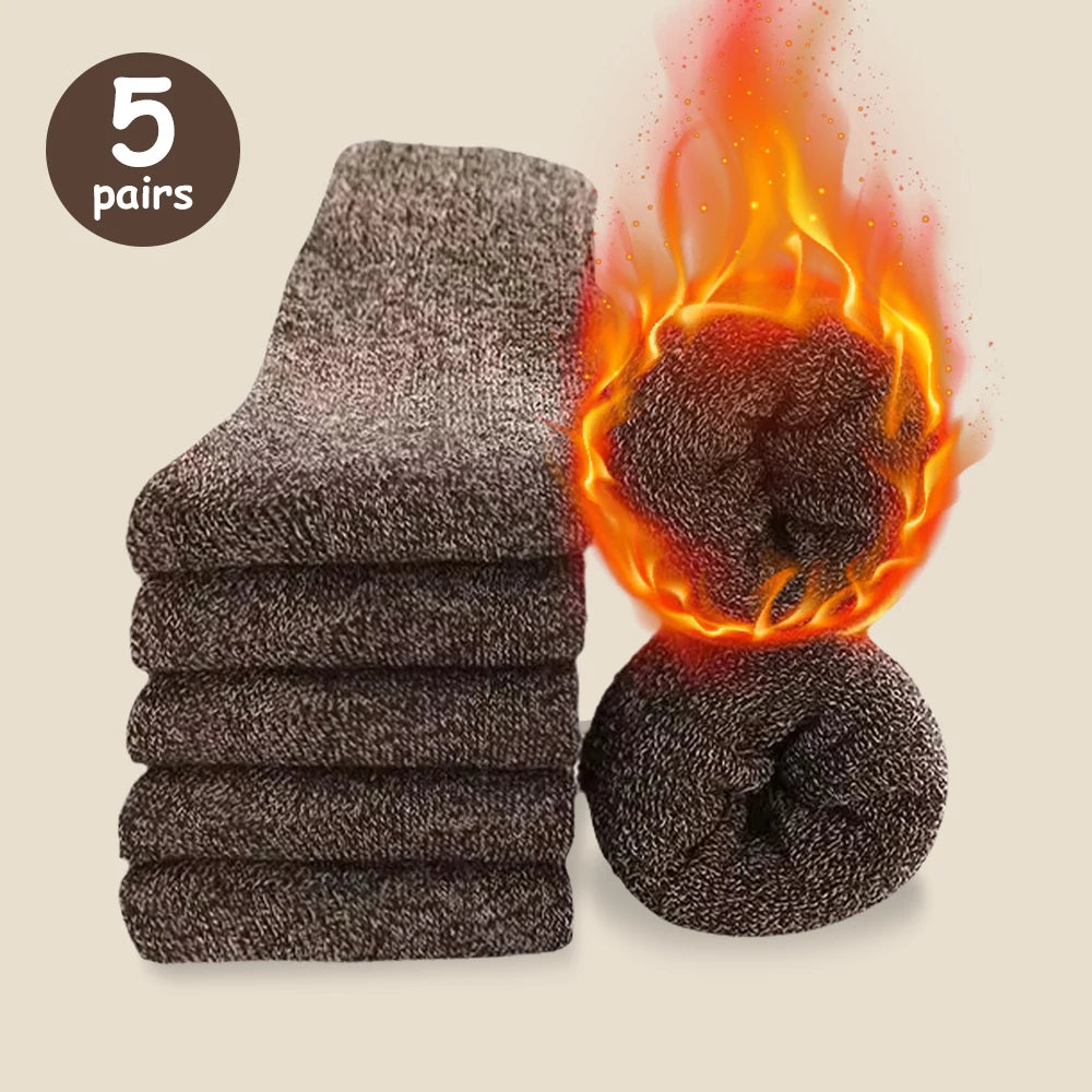 3/5/10 Pairs Men Solid Color Socks Fashionable Simple Versatile Winter Socks Are Soft Comfortable Lightweight Casual In...