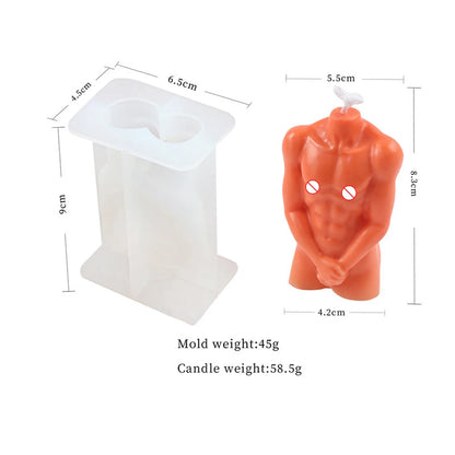 3D Body Silicone Candle Mold DIY Creative Men Women Human Plaster Epoxy Resin Aromath Soap Molds Art Craft Home Decoration