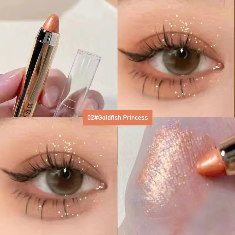 Dual-ended highlighter eyeshadow pencil pearlescent,delicate,shimmering, brightening,long-lasting,non-smudging eyeshadow stick