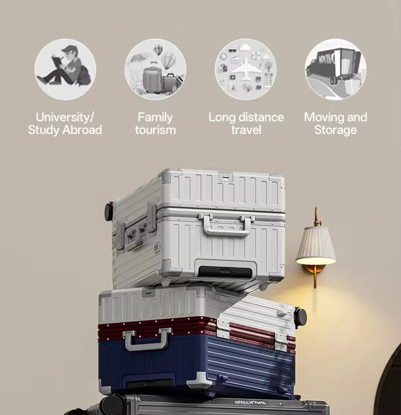 Luxury Travel Suitcase High Quality Upgrade Thicken PC Material Rolling Luggage with Aluminum Frame TSA Lock...