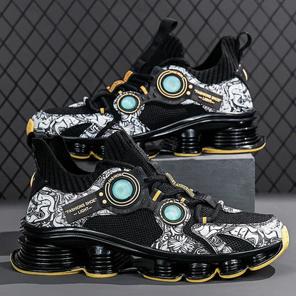 YRZL Men Sneakers Tenis Luxury Designer Shoes Mens High Quality Platform Sneakers Fashion Blade Loafers Running Shoes for Men