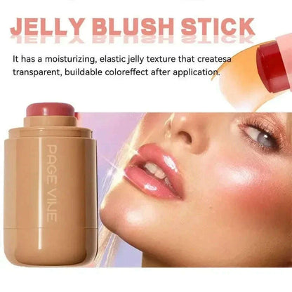 New2025 Blush Stick Cream PAGE VINE Pocket Lip Cheek Pocket Rouge Highlights to Brighten Natural Hydrating Korea Pink Cosmetics