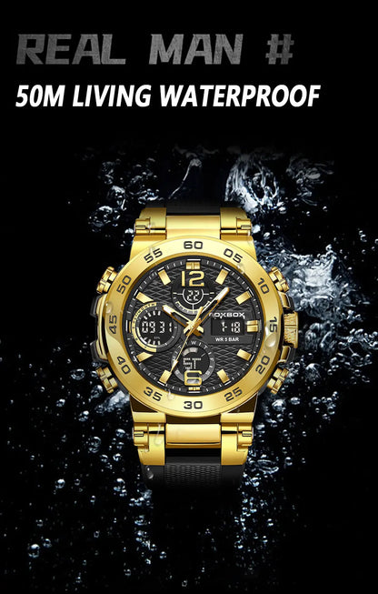 LIGE Men Digital Watch  Military Sports Swimming Watches Fashion Waterproof Dual  display  Wristwatch Mens Relogios Masculino