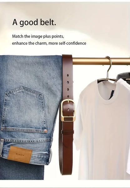 Men's Trendy Casual Belt For Men Coboy Style Belts Pin Buckle Belt Jeans Retro Belt Business Casual Belt | Kimlud Mid...