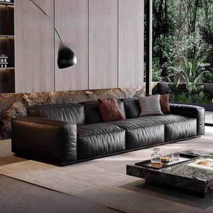Family Italian Living Room Sofas Genuine Leather Sectional Apartment Relaxing Sofa Elegant Comfortable Muebles Home...