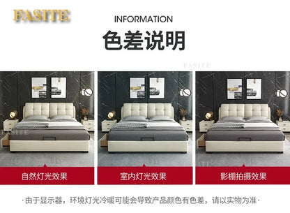 Premium High-quality New Arrival Technology Fabric Bed Small Unit, Master Bedroom, Large Bed, Light Luxury Nordic Fabric Bed