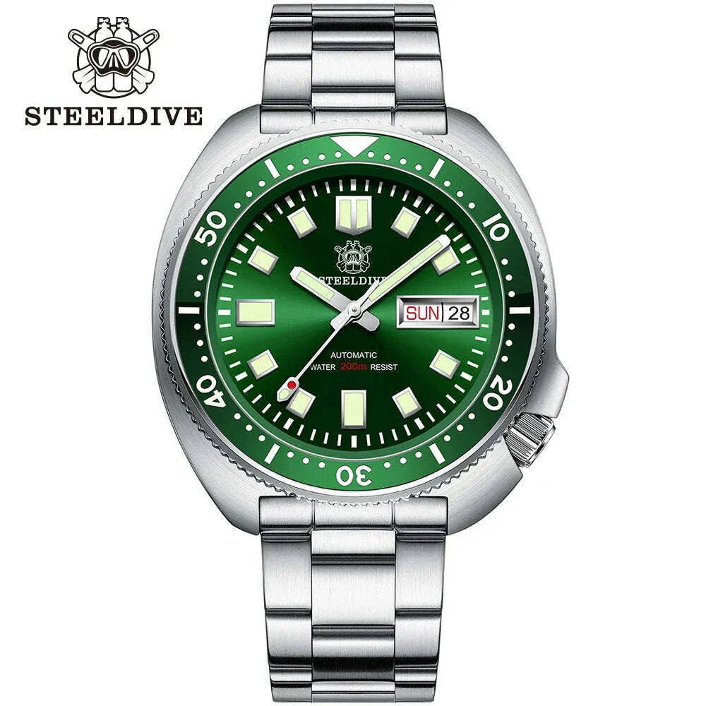 STEELDIVE 2024 New Arrival Captain Willard Watch NH36 Diver Watches Sapphire Mechanical Watch Men Automatic Wristwatches