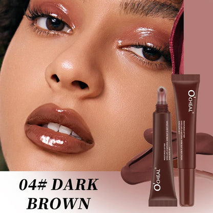 OCheal 5 colors Moisturizing Lip Mask Glaze Colored Lipstick Glass Colored Lip Gel Lip Balm Lipstick Lip Color Mouth Beauty