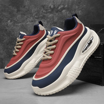 Men's Casual Sports Shoes, Fashionable Thick Soled Skateboarding Shoes, Trendy and Comfortable Men's Shoes Suitable for Outdoor - Kimlud