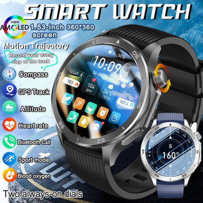 OPPO Watch X2 Latest Bluetooth Call Smartwatch Men GPS NFC Health Monitoring IP68 Waterproof Watch AMOLED HD Screen Smart Watch
